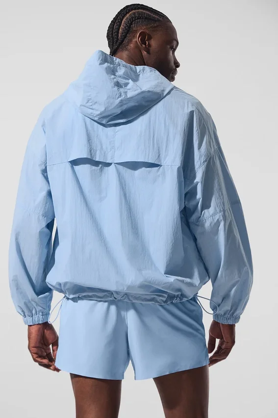 Vantage Nylon Ripstop-träningsjacka – Seashell Blue