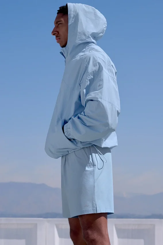 Vantage Nylon Ripstop-träningsjacka – Seashell Blue