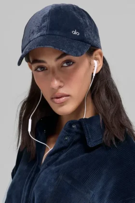 Velvet Off-Duty Keps – marinblå