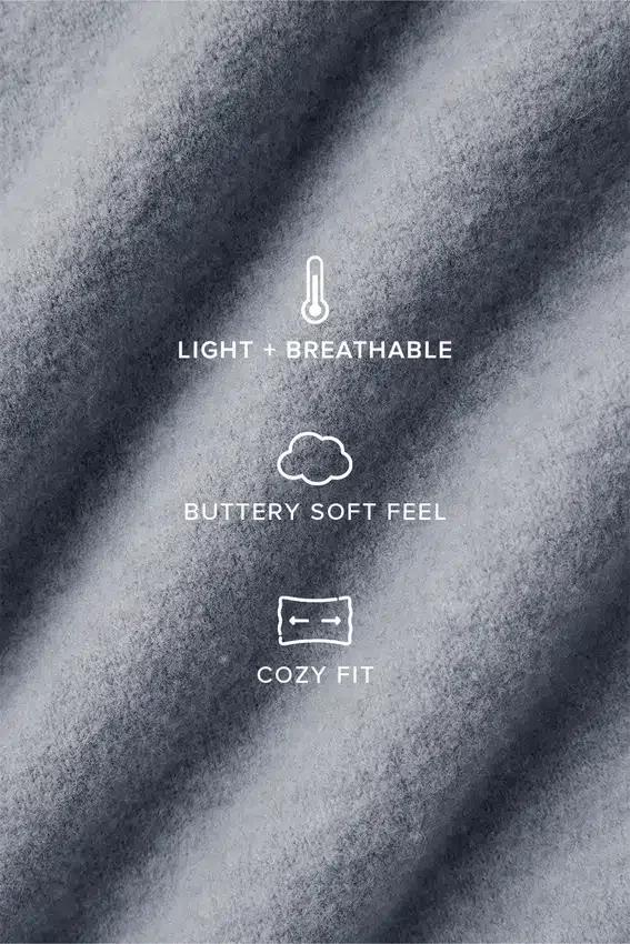 Överdimensionerad halsduk i merinoull – Hazy Heather Grey