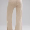 Winter Magic Cashmere Wide Leg Byxor – Birch Heather
