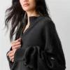 Wool Cashmere New Class 1/4 Zip-tröja – Svart