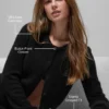 Wool Cashmere New Class kort kofta – Svart