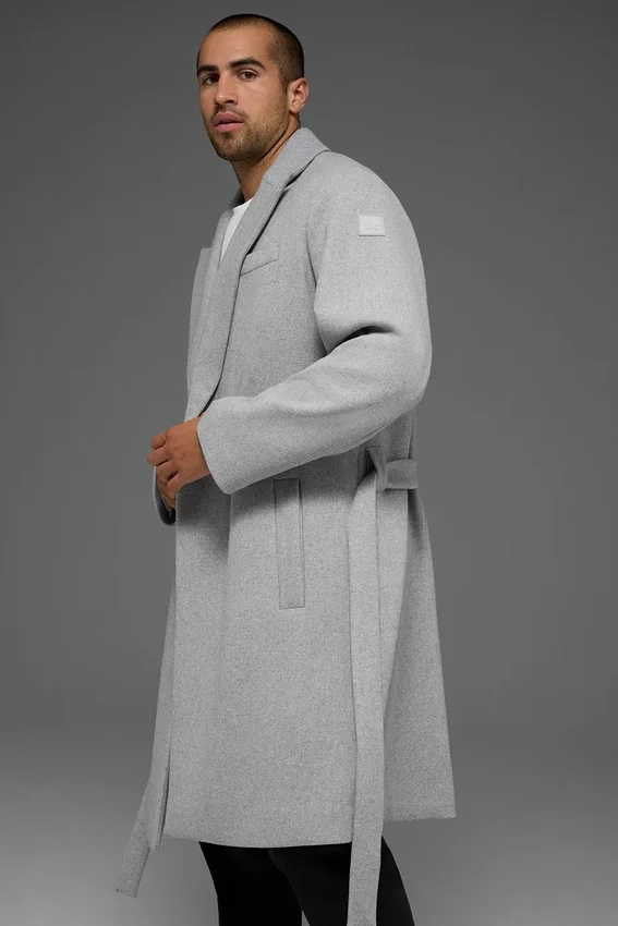 Wool Gameday Overcoat – Athletic Heather Grey