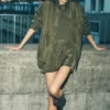 Work It Bomber – olivgrön