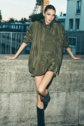 Work It Bomber – olivgrön