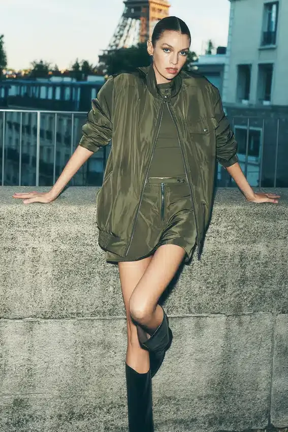 Work It Bomber – olivgrön