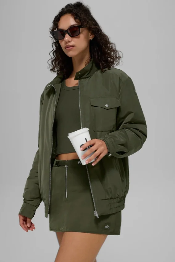 Work It Bomber – olivgrön